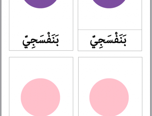 CARTE DE NOMENCLATURE ARABE